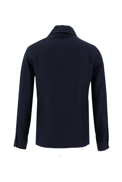 Dark Navy Sport Linen Jacket
