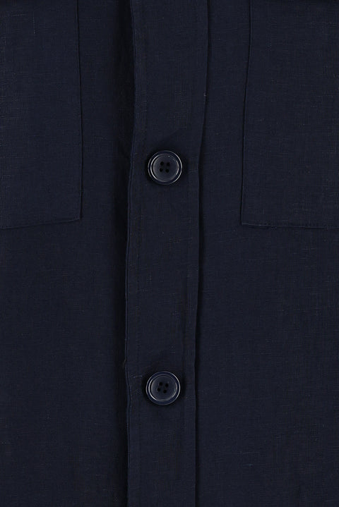 Dark Navy Sport Linen Jacket