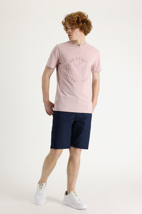 Orta Lacivert Slim Fit Dar Kesim Bermuda Şort
