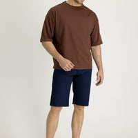 Koyu Mavi  Regular Fit Standart Kesim Bermuda Şort