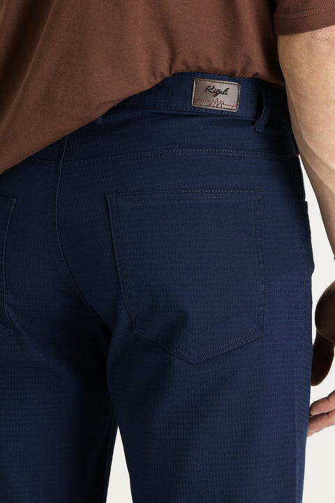 Koyu Mavi  Regular Fit Standart Kesim Bermuda Şort