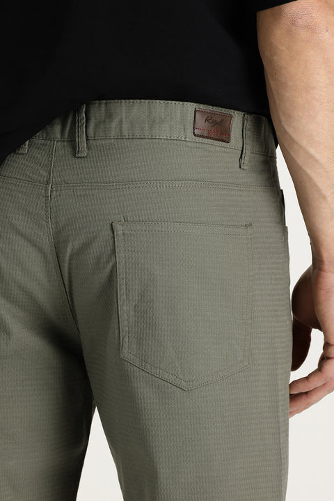 Orta Haki Regular Fit Standart Kesim Bermuda Şort