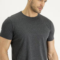 Dark Anthracite Crew Neck Regular Fit Supreme T-Shirt