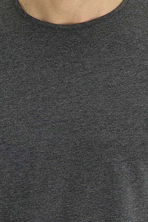 Dark Anthracite Crew Neck Regular Fit Supreme T-Shirt