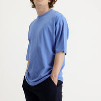 Aviator Blue Crew Neck Oversize Supreme Cotton T-Shirt