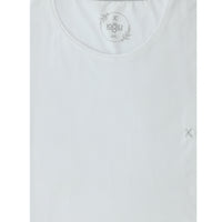 White Plus Size Crew Neck Embroidered Cotton Supreme T-Shirt