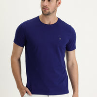 Medium Navy Crew Neck Slim Fit T-Shirt