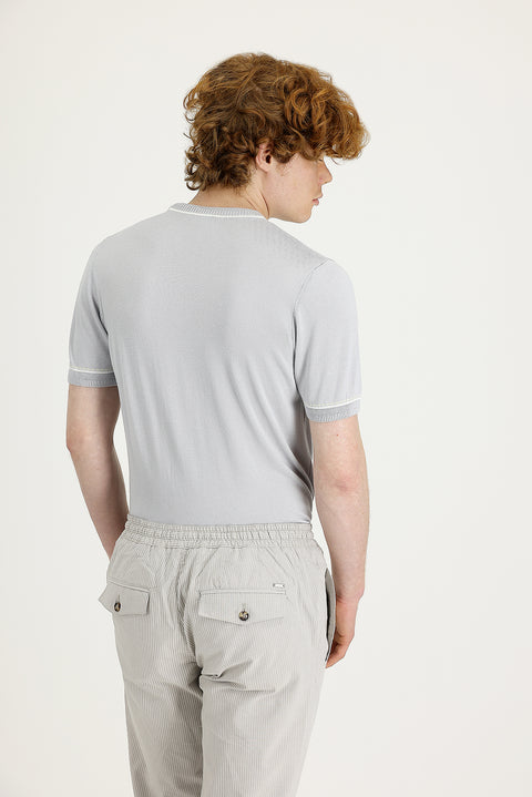 Medium Grey Crew Neck Slim Fit T-Shirt