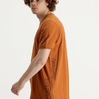 Cinnamon Crew Neck Slim Fit Printed Cotton T-shirt