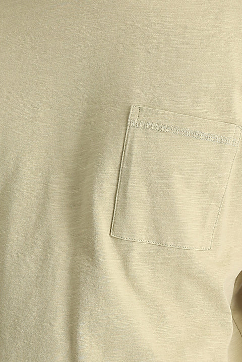Medium Grey Crew Neck Slim Fit Printed Cotton T-Shirt