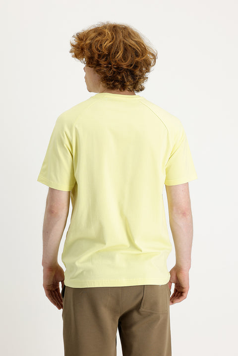 Light Yellow Crew Neck Slim Fit T-Shirt