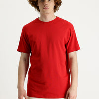 Flag Red Crew Neck Slim Fit Narrow Cut T-Shirt