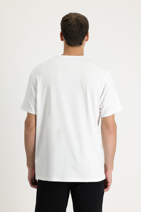 White Crew Neck Slim Fit T-shirt