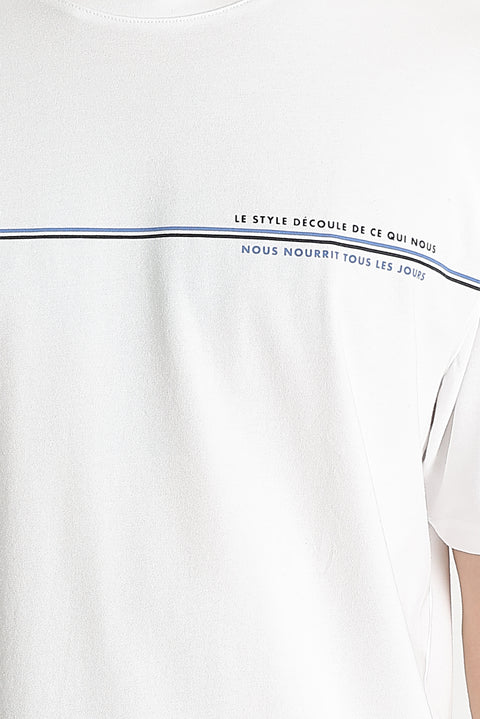 White Crew Neck Slim Fit T-shirt