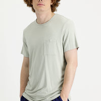 Mint Green Eco-Line Crew Neck Slim Fit T-Shirt