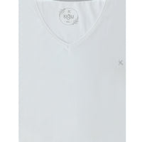 White Plus Size V-Neck Cotton Supreme T-Shirt