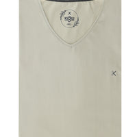 Light Mink Plus Size V-Neck Cotton Supreme T-Shirt