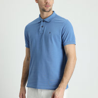 Dark Aviator Polo Collar Regular Fit Embroidered Cotton T-Shirt