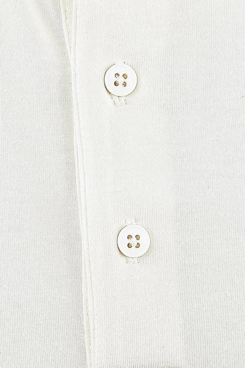 Off-white Plus Size Polo Collar Cotton Supreme T-shirt