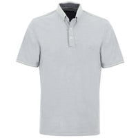 Light Grey Polo Collar Regular Fit T-shirt