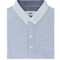 Blue Polo Collar Regular Fit T-shirt