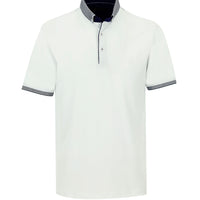White Polo Collar Regular Fit T-shirt