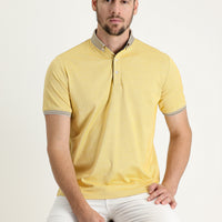 Açık Sarı Polo Yaka Regular Fit Tişört