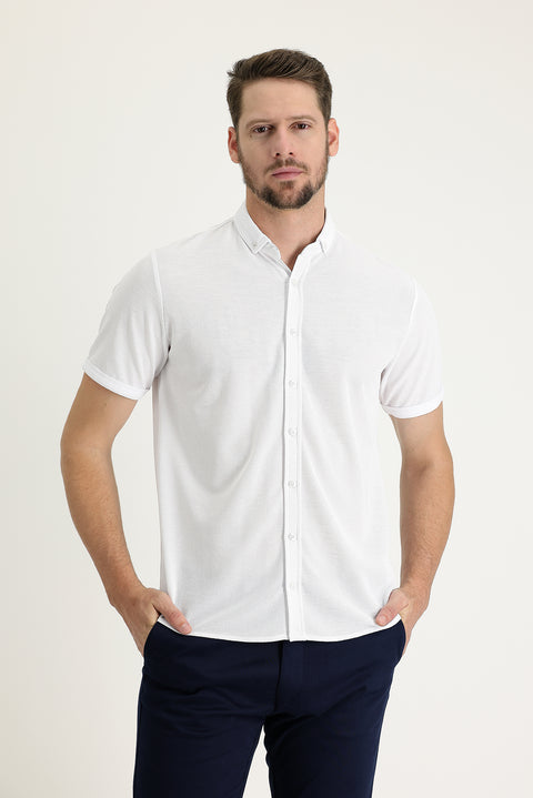White Polo short sleeve shirt t-shirt