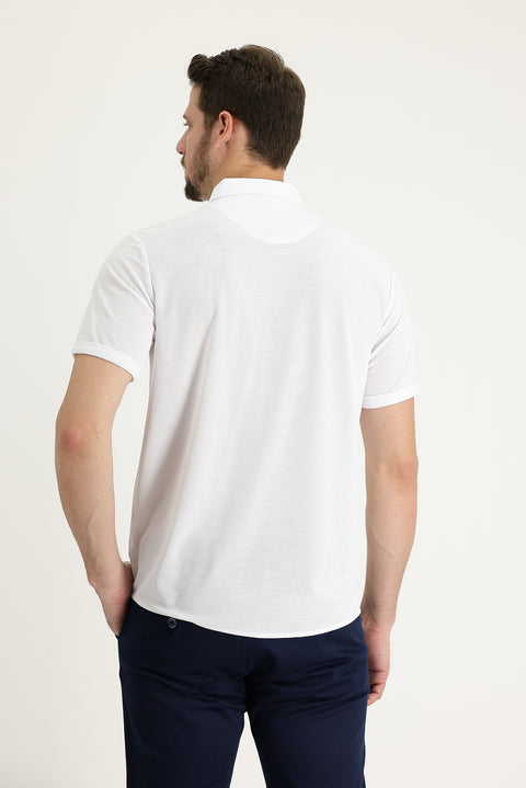 White Polo short sleeve shirt t-shirt