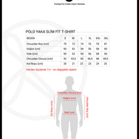 Medium Grey Melange Polo Collar Slim Fit Embroidered T-Shirt
