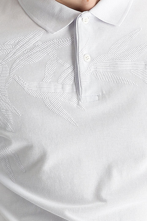 White Polo Shirt Slim Fit T-shirt