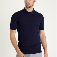 Dark Navy Polo Shirt Slim Fit T-Shirt