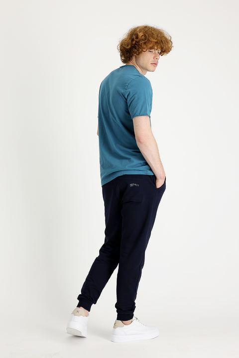 Medium Navy Slim Fit Cotton Sweatpants