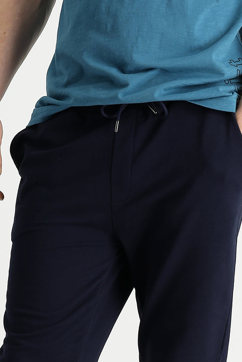 Medium Navy Slim Fit Cotton Sweatpants