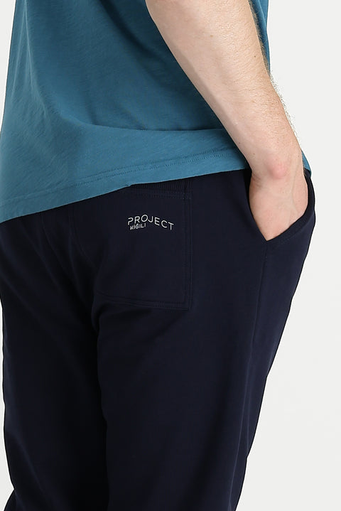 Medium Navy Slim Fit Cotton Sweatpants