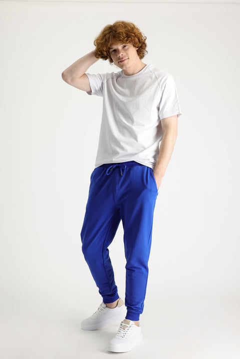 Saks Blue Slim Fit Sweatpants