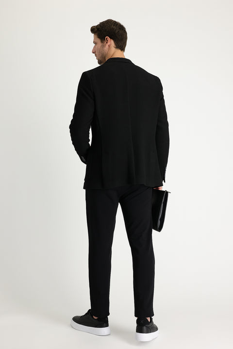 Black Slim Fit Sweatpants