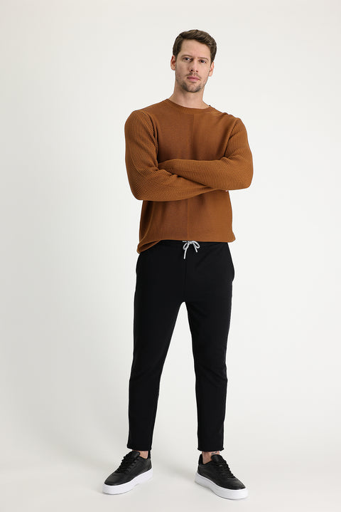 Black Slim Fit Sweatpants
