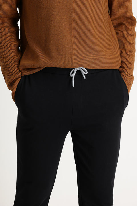 Black Slim Fit Sweatpants