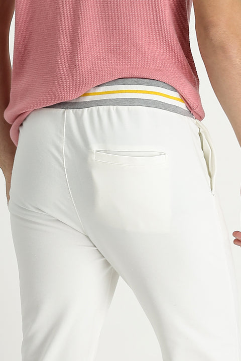 Ekru Slim Fit Dar Kesim Sweatpant / Eşofman Altı