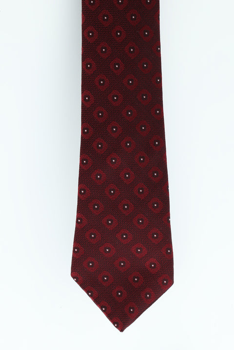 Light Red Patterned Tie