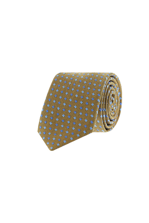 Medium Brown Patterned Tie