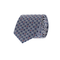 Medium Grey Patterned Tie