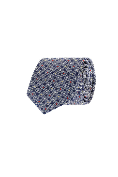 Medium Grey Patterned Tie