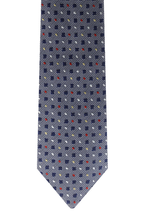 Medium Grey Patterned Tie