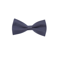 Dark Navy Satin Bow Tie