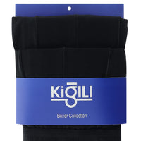 Black 2-Pack Plus Size Cotton Supreme Boxer Shorts Set