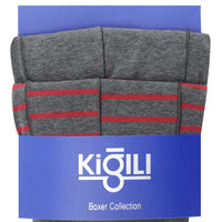 Medium Gray 2-Pack Patterned Cotton Boxer Set
