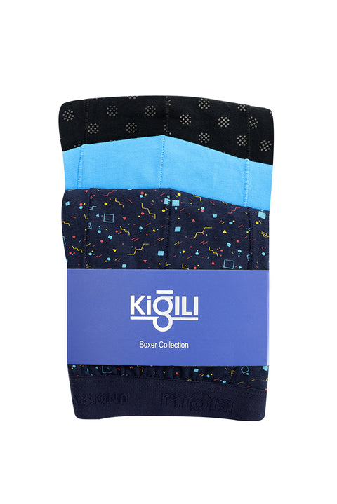 Colorful 3-Piece Patterned Supreme Boxer Set