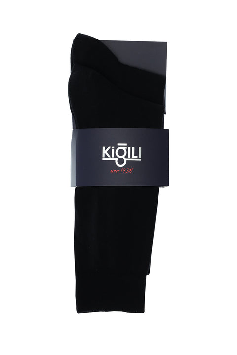 Black 2-Pack Plain Socks Set